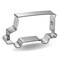 Delivery Truck Cookie Cutter 4 1/8 in, CookieCutter.com, Tin Plated Steel, Handmade in the USA